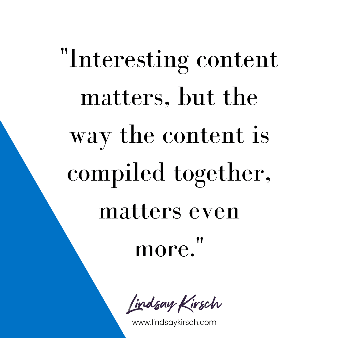 Create quality content 