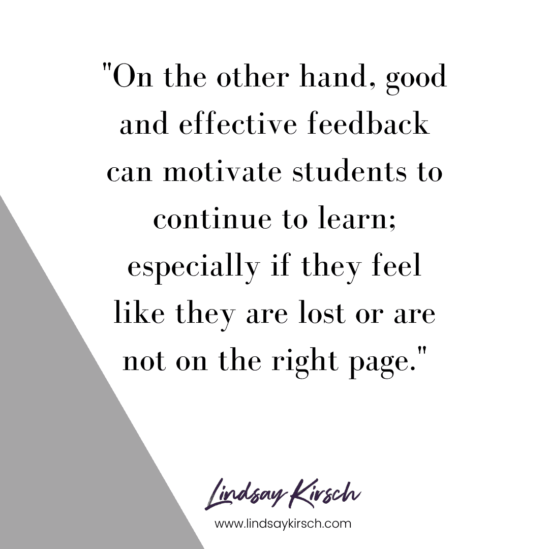 Learn with Effective Feedback